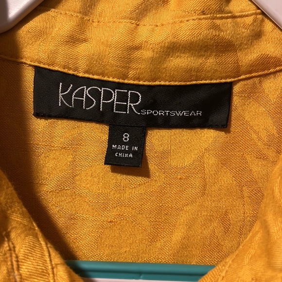 Ladies Kasper Sportwear Vintage Long Sleeve Button Up - Picture 3 of 6